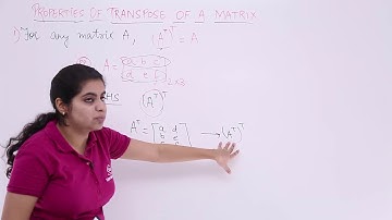 Class 12th – Transpose Property-1 | Matrices | Matrices | Tutorials Point