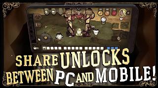 EASILY SHARE UNLOCKS between PC and MOBILE | Don't Starve Together Pocket Edition Guide