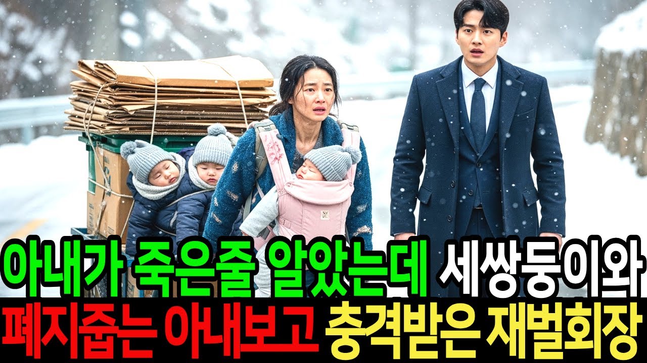 아내가 죽었다고 믿었던 2년 후, 세쌍둥이를 업고 폐지줍는 아내의 모습을 보고 충격을 받은 재벌회장 I 감동사연 I 재벌사연 I 백만장자 I 재벌부부 I 반전사연 I 눈물사연