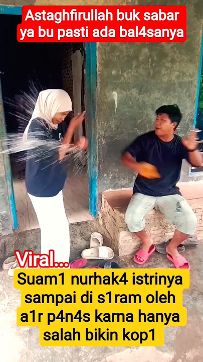 Suam1 nurhak4 istrinya sampai di s1ram oleh a1r p4n4s karna hanya salah bikin kop1