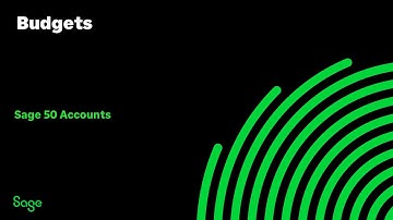 Sage 50 Accounts (UK) - Budgets