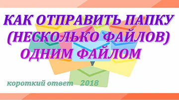 Можно ли отправить папку с файлами по электронной почте