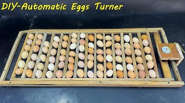 How to make Automatic Egg Turner at Home - DIY EGG turning Tray for egg incubator
