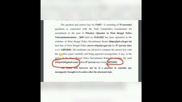 WBP wireless operator official answer key 😊