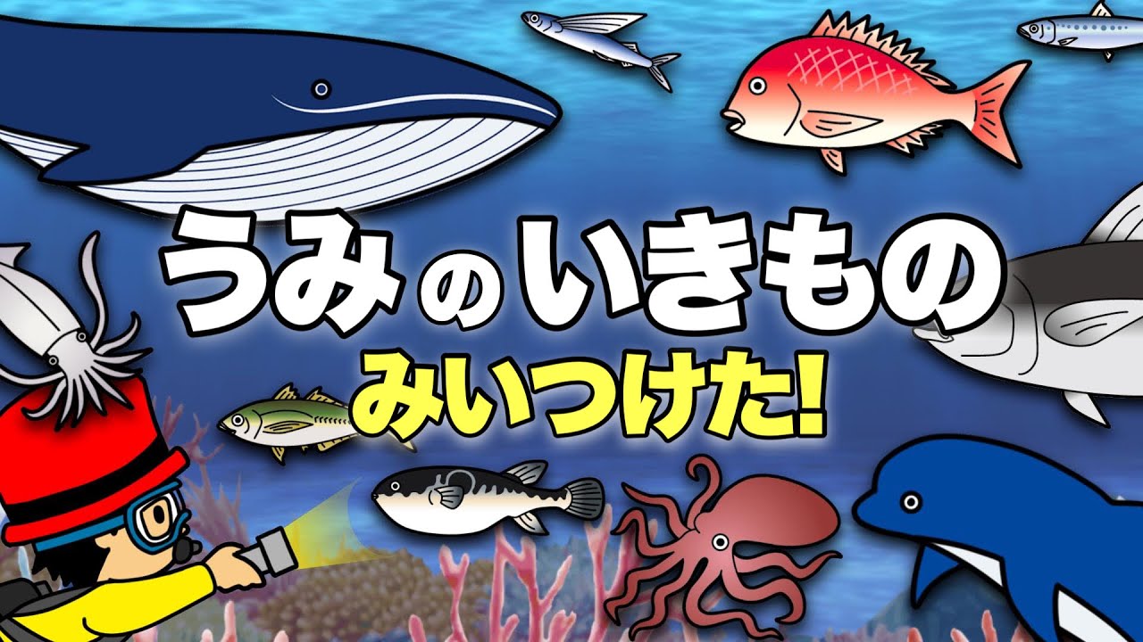 子供が喜ぶ水族館】海の生き物 お魚さんたちが大集合！何が出てくるか