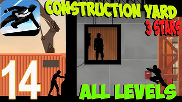 Vector - Gameplay Walkthrough Part 14 - Construction Yard All Levels 3 Stars (iOS, Android)