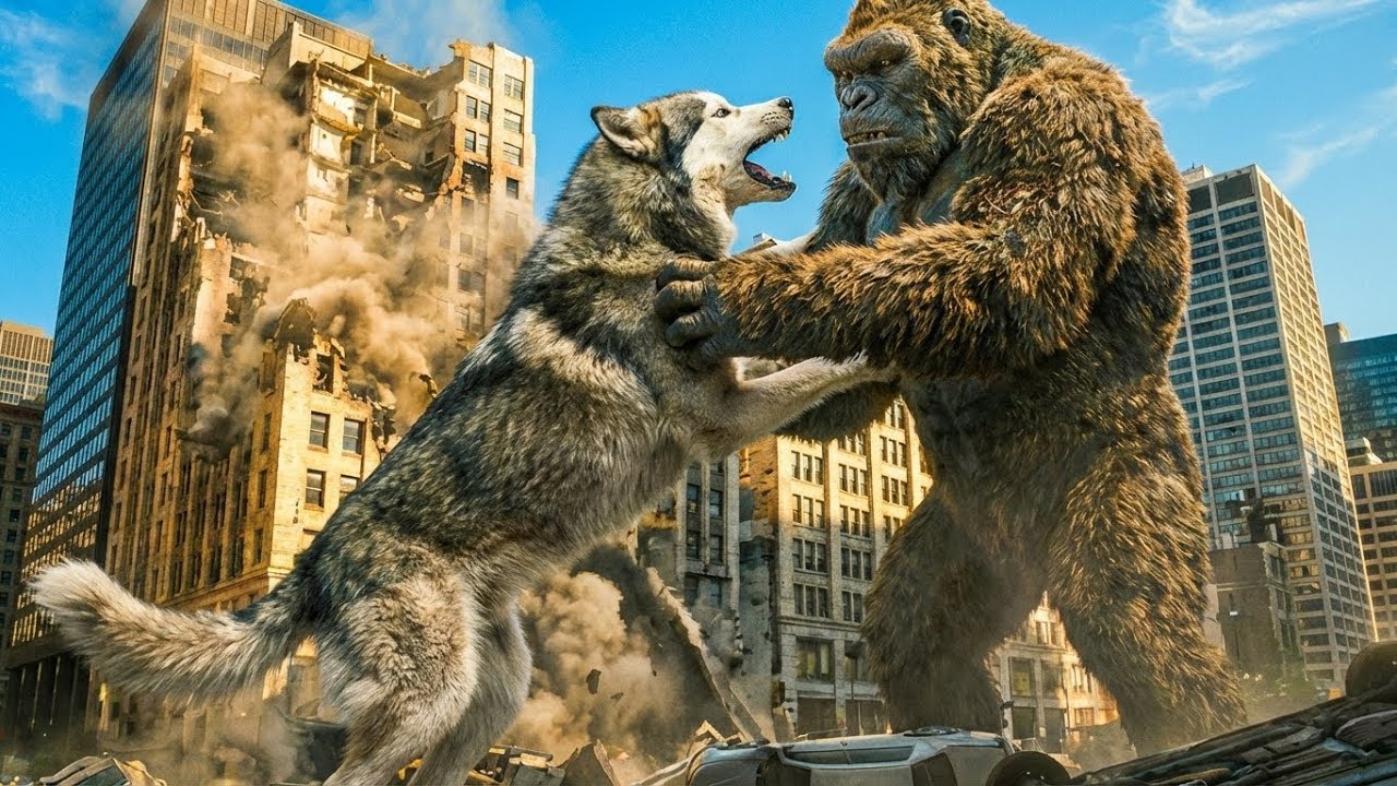 GIANT HUSKY RAMPAGE! King Kong vs Mutant Dog: Ultimate City Battle - Full Movie