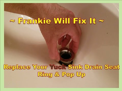 How To Replace Drain Ring In Bathroom Sink?