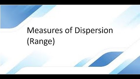 Range with Individual series, discrete series and continuous series