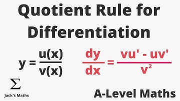 Quotient Rule for Differentiation | A-Level Maths