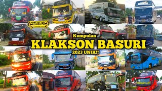 KOMPILASI TELOLET BASURI UNIK  BUS INDONESIA 2023 | FULL TELOLET BASURI #basuri #teloletbus #viral