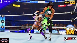 WWE 2K23 (PS5) - ZELINA VEGA vs BAYLEY | SMACKDOWN, JULY 14, 2023 [4K 60FPS]