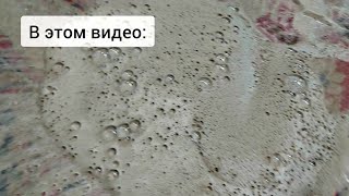 Больше часа спасали грязный ковёр: чёрная пена и мощный результат / Black foam and powerfull result