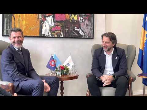 Zvonimir Boban në takim me kryetarin e Prishtinës Përparim Rama