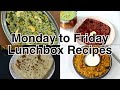 Monday to friday lunch box recipes 