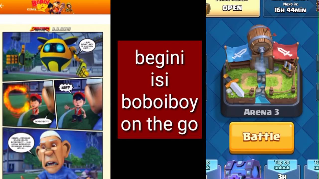 10 UNBOXING MAJALAH KOMIK BOBOIBOY ON THE GO YouTube