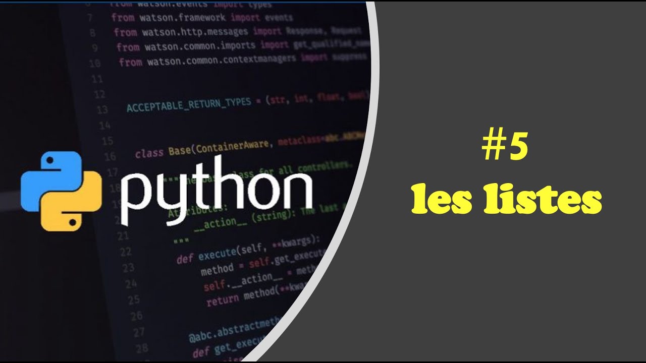comprendre python #5 : les listes / فهم بايثون بالدارجة :القوائم - YouTube