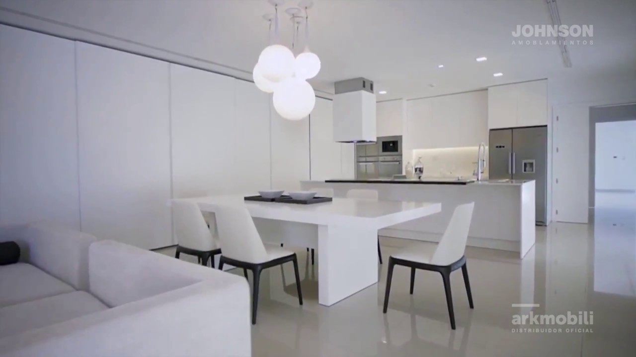 Muebles de Cocina Johnson - Modelo Gofratto Blanco - YouTube Muebles de Cocina Johnson - Modelo Gofratto Blanco - YouTube