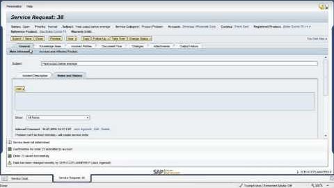 Managing Customer Field Service with SAP Business ByDesign: Solution Demo