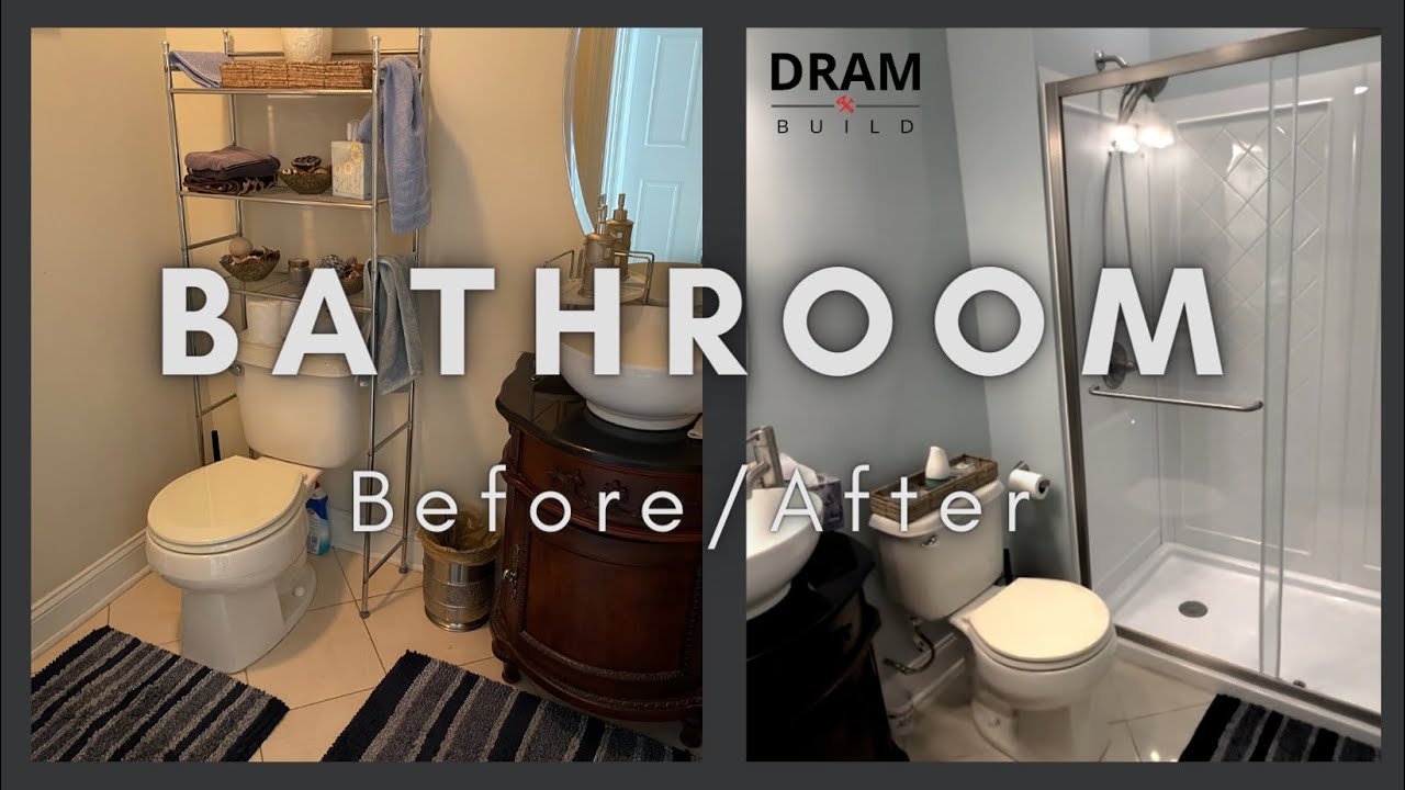 Half To Full - Complete Bathroom Renovation - Kit Shower Addition.