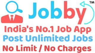 Jobby India|how to post job on Jobby|best app to hire staff in India|best app to post job|Jobby App screenshot 2
