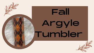 Fall Argyle Tumbler