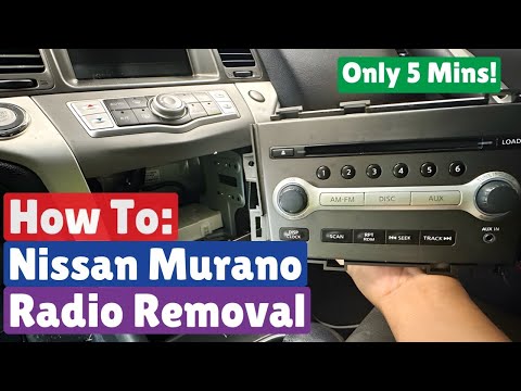 How to remove a Nissan Murano radio in 5 Minutes (2009-2014)