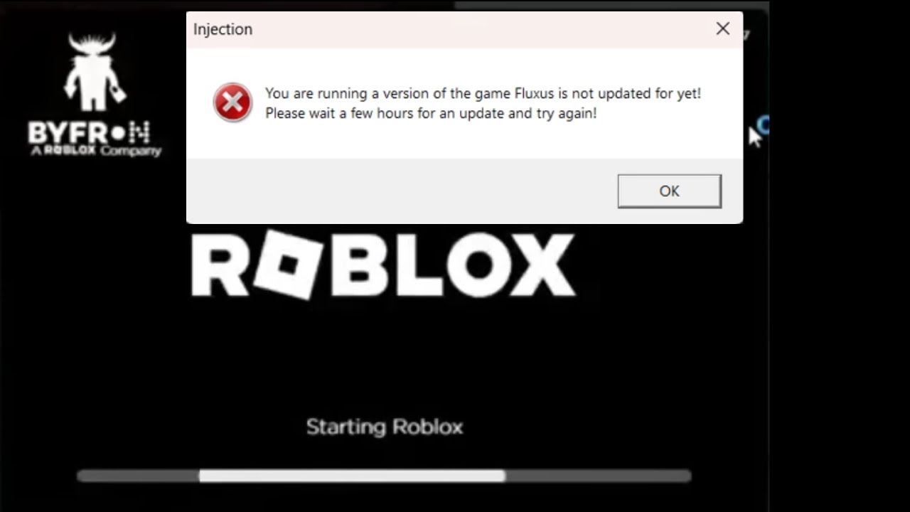 Wont let me use fluxus for some reason, this error keeps popping up  Everytime I start up roblox : r/robloxhackers