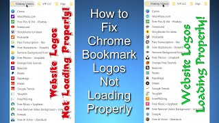 How to Fix Chrome Bookmark Logos that are Not Loading Properly by Vasquez International Properties Holdings Inc. 777 views 1 year ago 2 minutes, 20 seconds