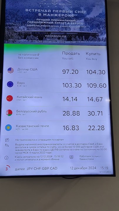 12 декабря 2024 г. Наличный курс доллара евро Краснодар обмена валют # ...