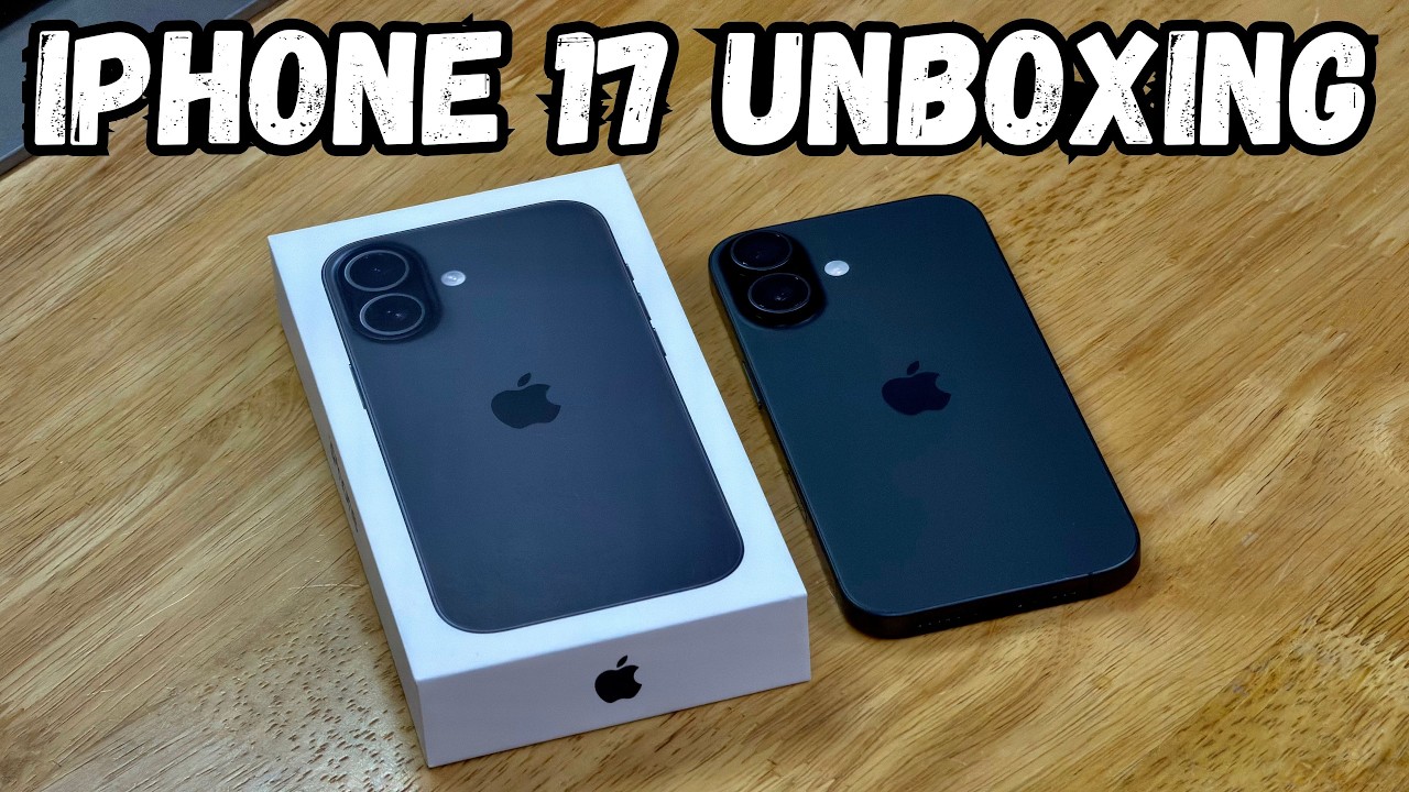 iPhone 17 Unboxing | Black (256GB) - YouTube