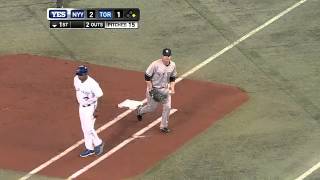 2013/04/19 Pettitte induces double play
