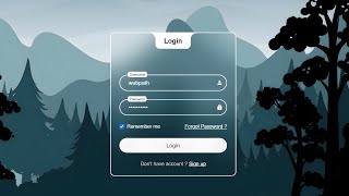 Login Form in Html and Css