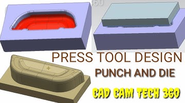 Press tool design in NX || press tool punch and die || NX CAD tutorial