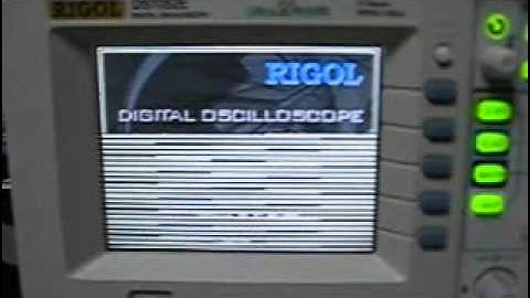 My Rigol oscilloscope goes wrong at startup. a kind of flicker