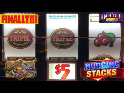 FINALLY! Triple Bonanza + Triple Double Jackpot Wild Nudging Stacks + Double Top Dollar slots!