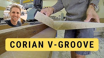 V-Groove Corian Solid Surface Demonstration
