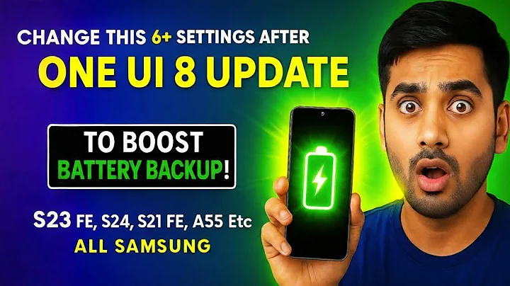 Do This After One UI 8 Update 🔋 To Boost Battery Life (S23 FE, S23, A54 Etc..