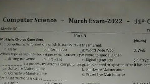 class 11 march 2022 computer science real paper 2022 ||computer sci real final paper 2022 today real