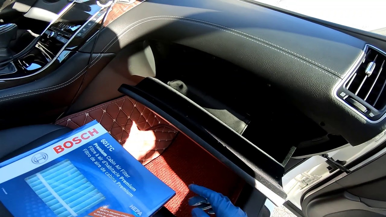 2018 Infiniti Q50 Cabin Air Filter Install YouTube
