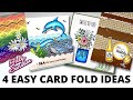 4 EASY Card Fold Ideas | Cards for ALL Occasions!