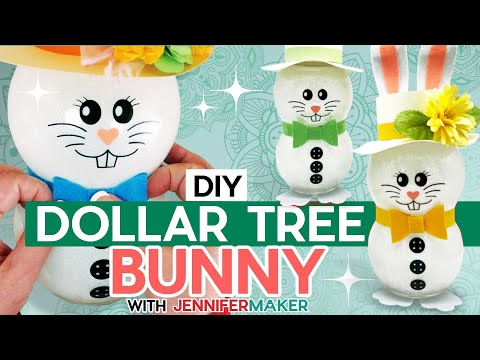 Dollar Tree Bunny for Easter - Make it for Under $10! - Jennifer Maker