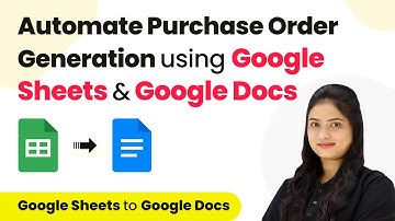 Automate Purchase Order Generation using Google Sheets and Google Docs