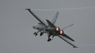 Final Public Display of the RAAF Classic F\/A-18A\/B Hornet At Wings Over Illawarra Airshow 2021