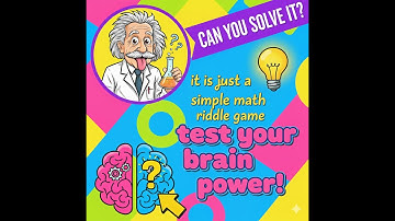 TEST YOUR IQ LEVEL! ✅ The Easiest Math Riddle You