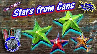 Making Stars from Cans  Improved How To for Soda Can Stars