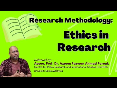 Research Methodology Class: Ethics in Research