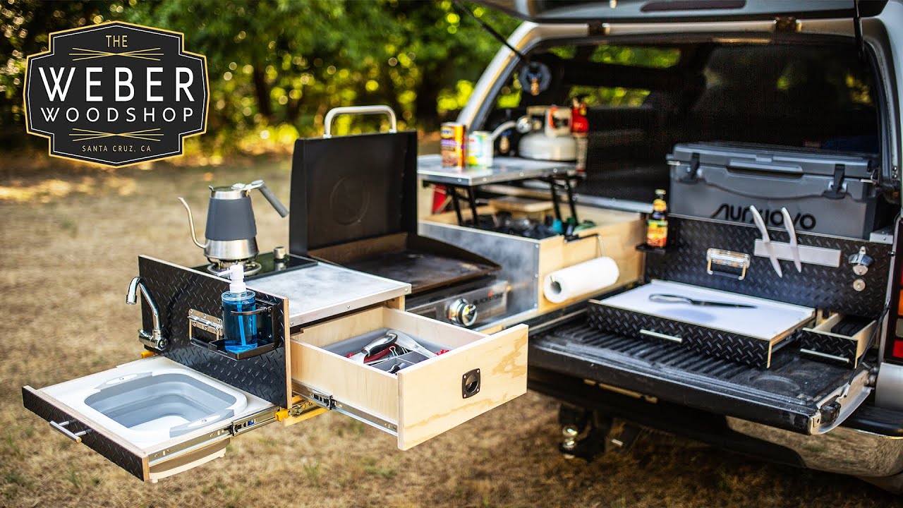 How to Build the Ultimate Overland Truck Bed Kitchen Drawers for Camping!