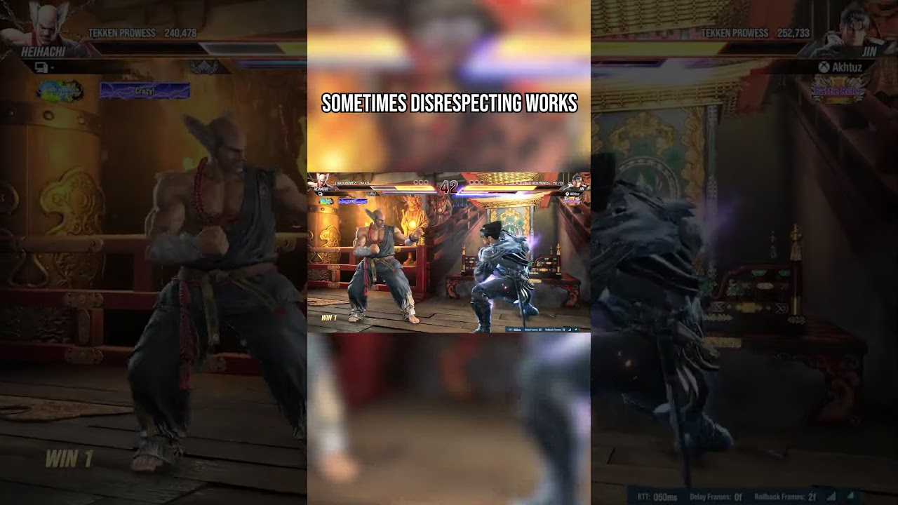 Sometimes disrespecting works 