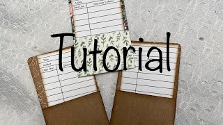 Mini Library Pocket Tutorial, Surprise Scoop for Giveaway, DIY library pockets, 6x6 Scrapbuster idea